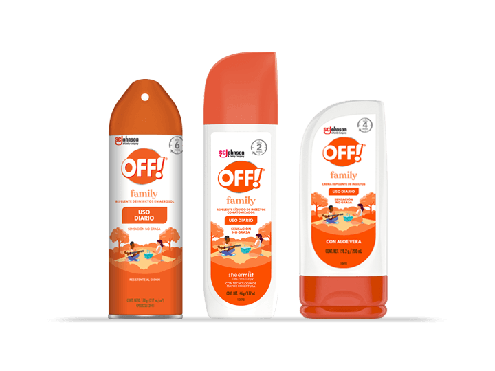 Un grupo de 3 productos OFF! Family